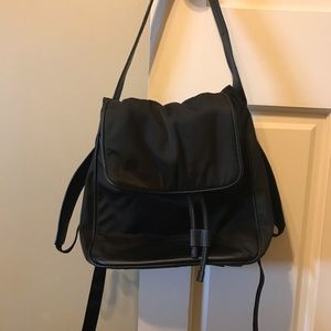 Cole Haan Black Zerogrand backpack tote
